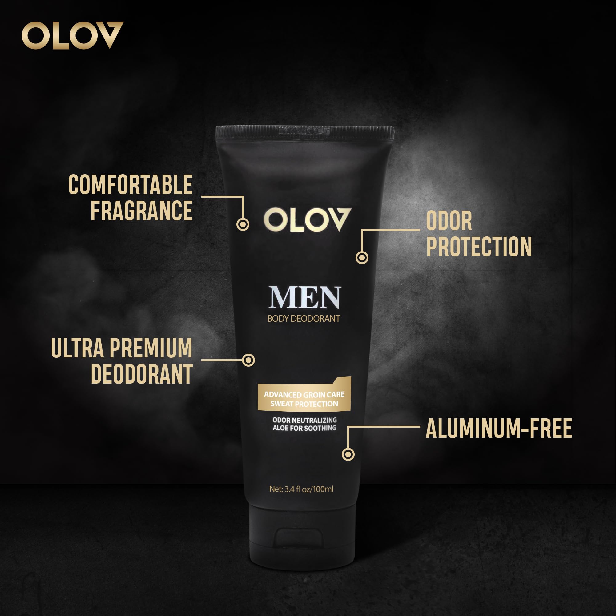 OLOV 3.4fl oz Deodorant for Men - olovshop