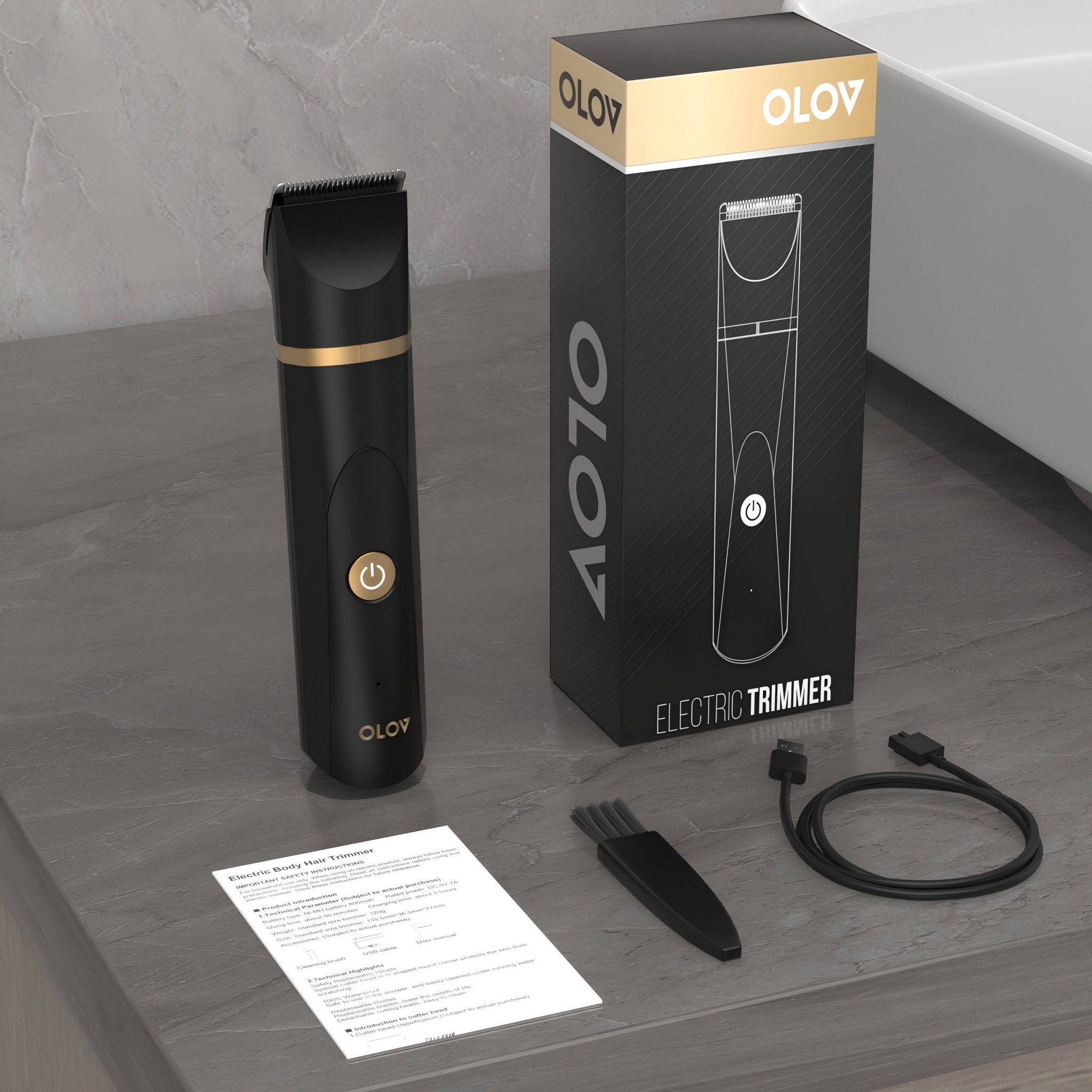 OLOV Electric Body Hair Trimmer - Groin Hair Trimmer, Men's Ball Hair Trimmer - olovshop