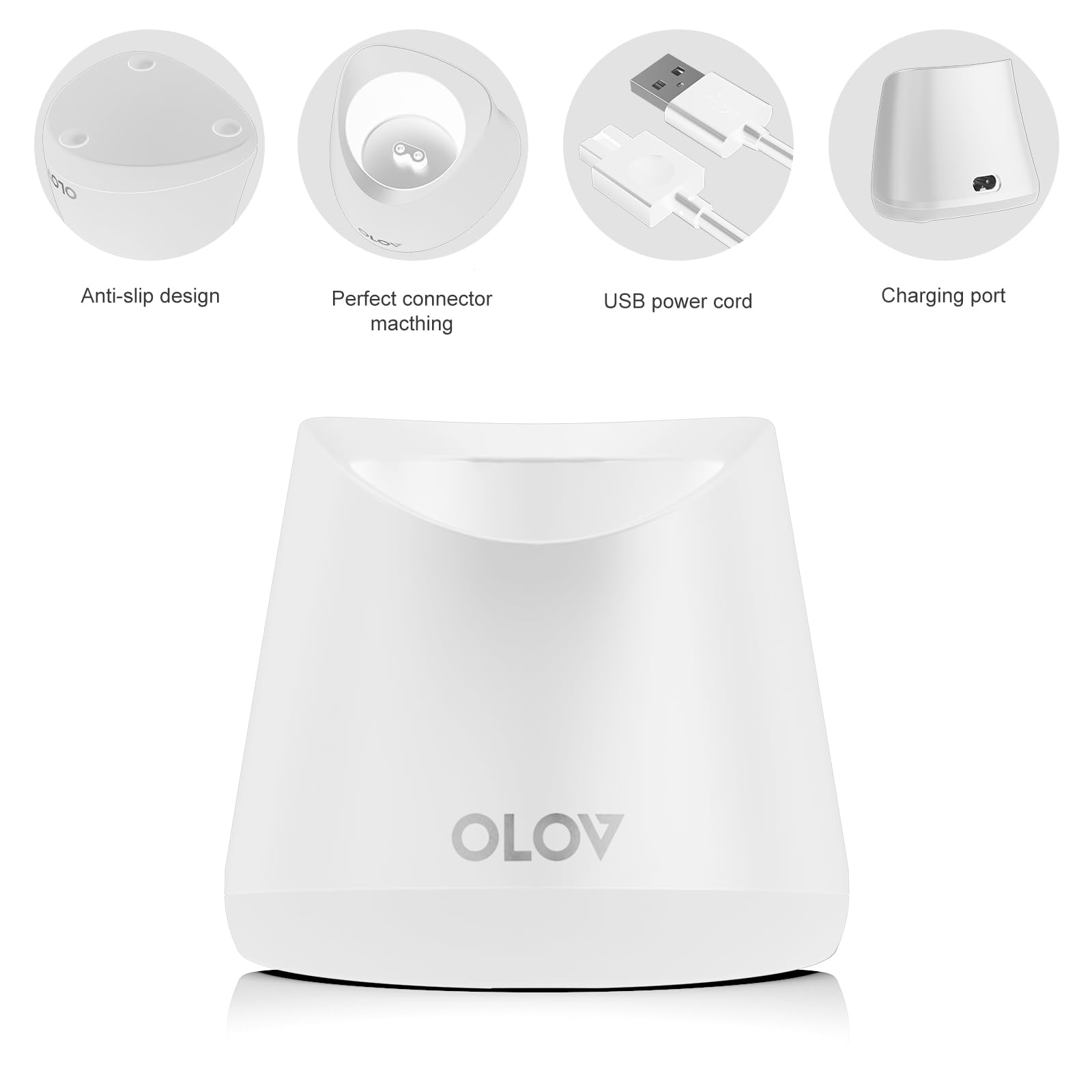 OLOV® Replacement Charging Base - White - olovshop